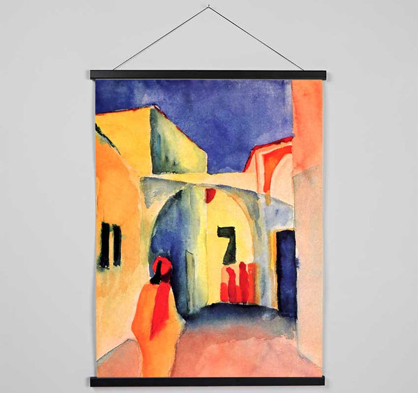 August Macke Look In A Lane Hanging Poster - Wallart-Direct UK