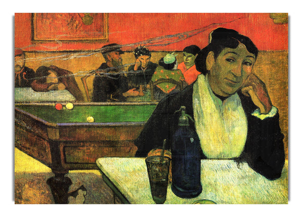 Madame Ginoux In Cafe By Gauguin