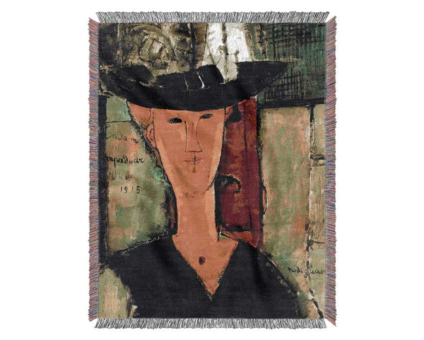 Modigliani Madame Pompadour Woven Blanket