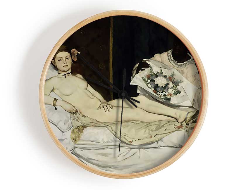 Manet Olympia Clock - Wallart-Direct UK