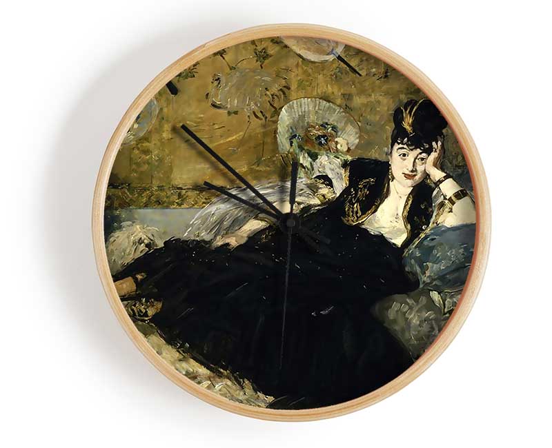 Manet Woman With Fans Clock - Wallart-Direct UK