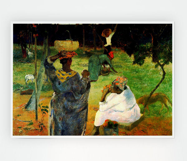 Gauguin Mango Fruit Print Poster Wall Art