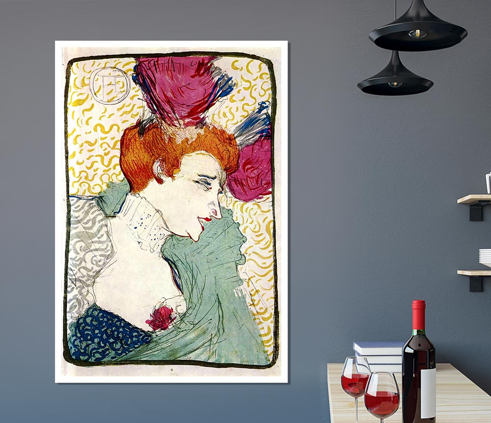 Toulouse Lautrec Marcellle Lender Print Poster Wall Art