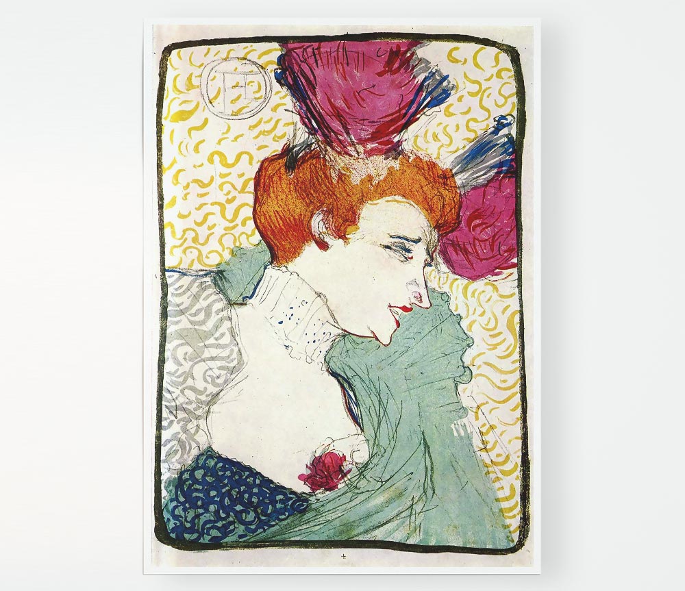 Toulouse Lautrec Marcellle Lender Print Poster Wall Art