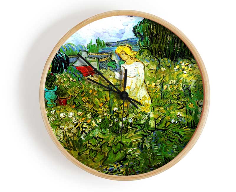 Van Gogh Marguerite Gachet In The Garden Clock - Wallart-Direct UK