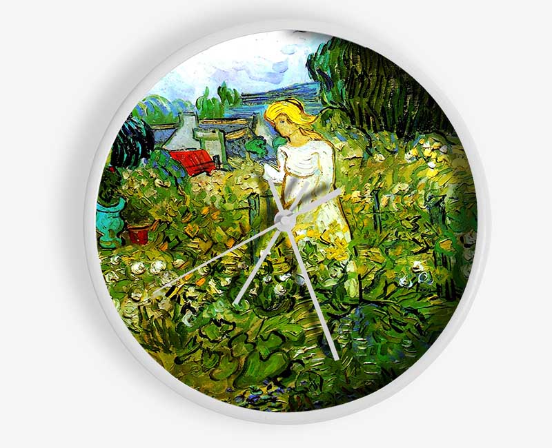 Van Gogh Marguerite Gachet In The Garden Clock - Wallart-Direct UK