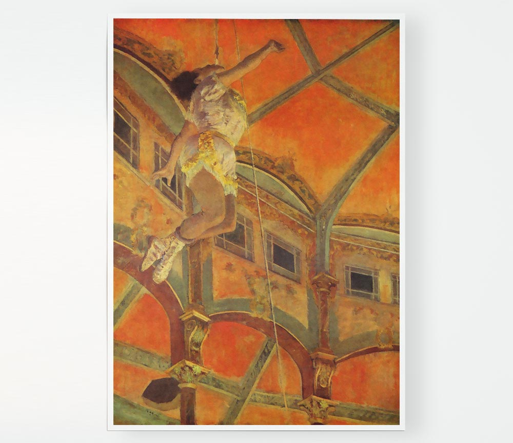 Degas Miss Lala In Circus Fernando Print Poster Wall Art