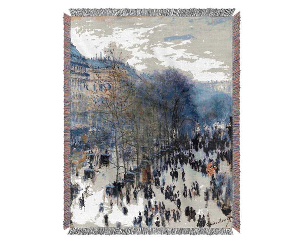 Monet Boulevard Des Capucines Woven Blanket