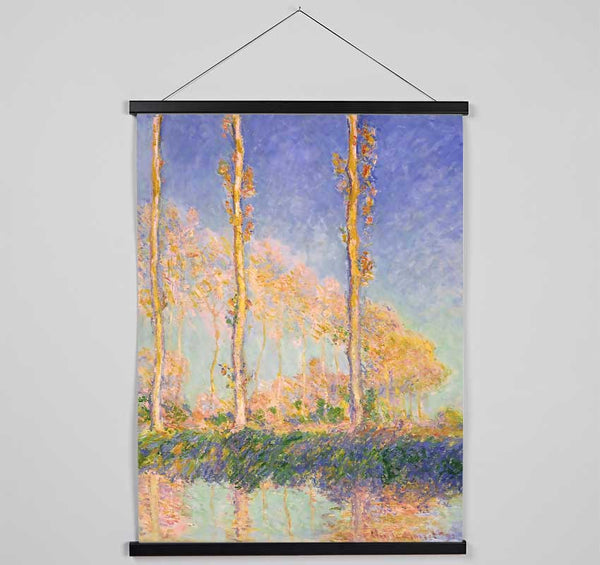 Monet French Poplars Hanging Poster - Wallart-Direct UK