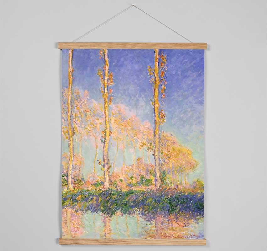 Monet French Poplars Hanging Poster - Wallart-Direct UK