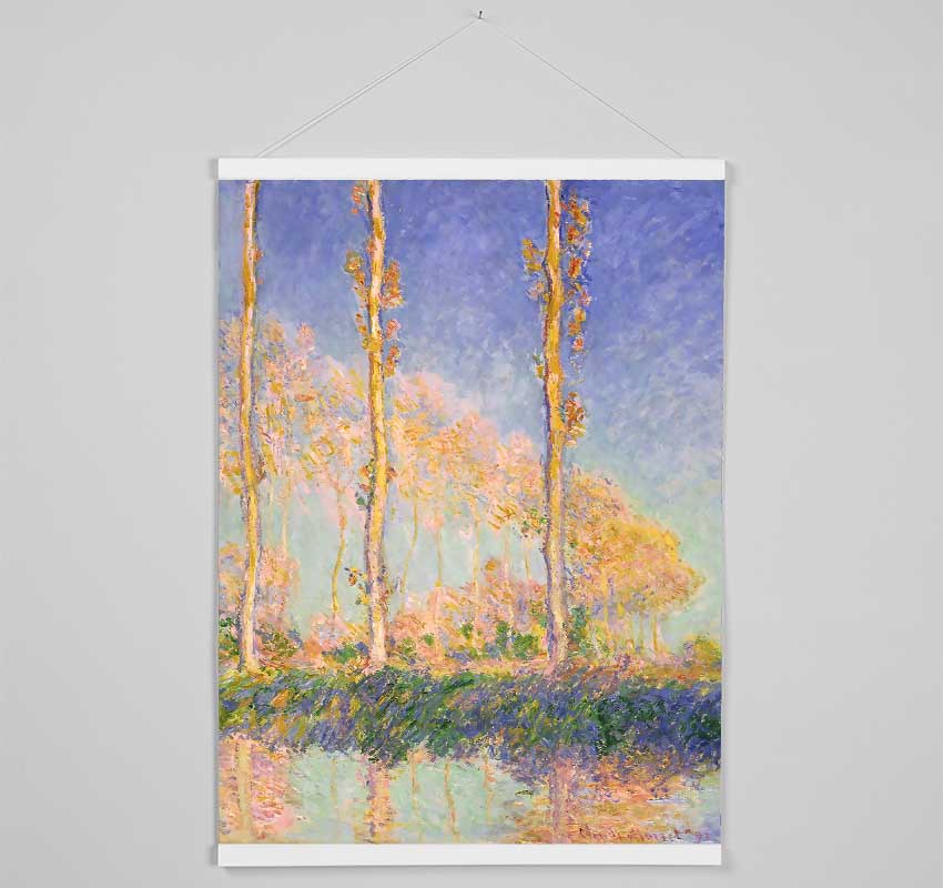 Monet French Poplars Hanging Poster - Wallart-Direct UK