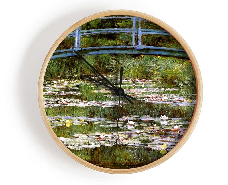 Monet Le Pont Japonais Clock - Wallart-Direct UK