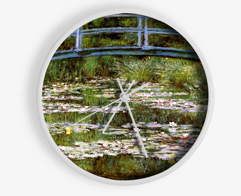 Monet Le Pont Japonais Clock - Wallart-Direct UK