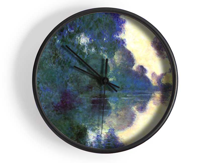 Monet Morning On The Seine At Giverny Clock - Wallart-Direct UK