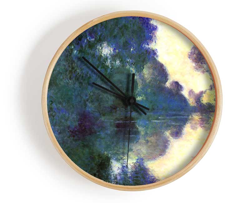 Monet Morning On The Seine At Giverny Clock - Wallart-Direct UK