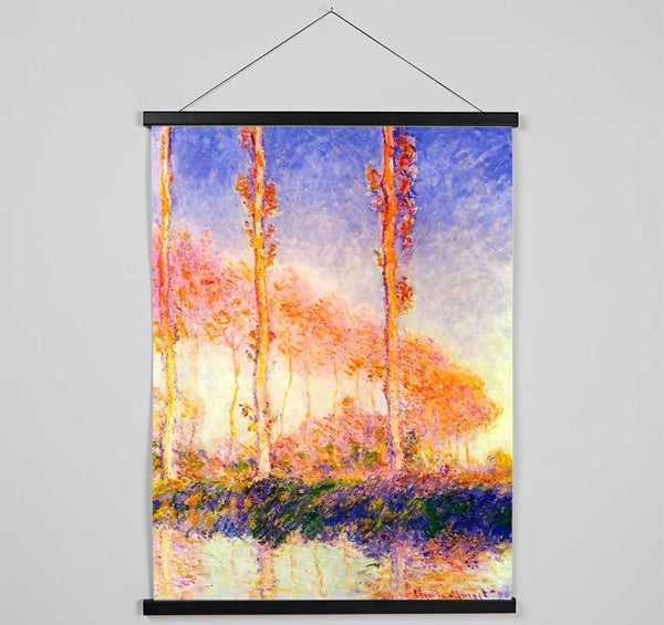 Monet Poplars 2 Hanging Poster - Wallart-Direct UK