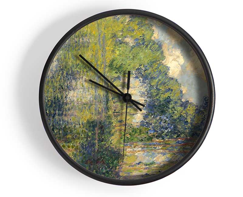 Monet Poplars On The Epte Clock - Wallart-Direct UK