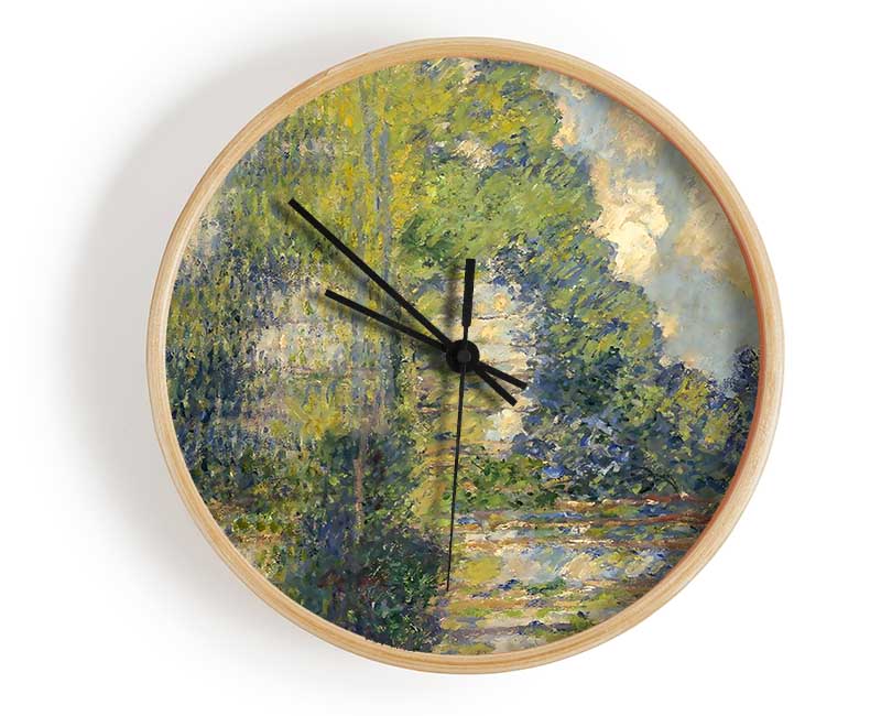 Monet Poplars On The Epte Clock - Wallart-Direct UK