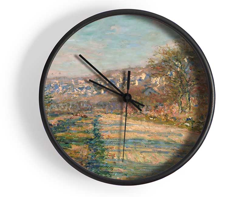 Monet Road Of La Roche-Guyon Clock - Wallart-Direct UK