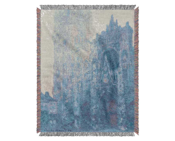 Monet Rouen Cathedral Fac¸ade Woven Blanket