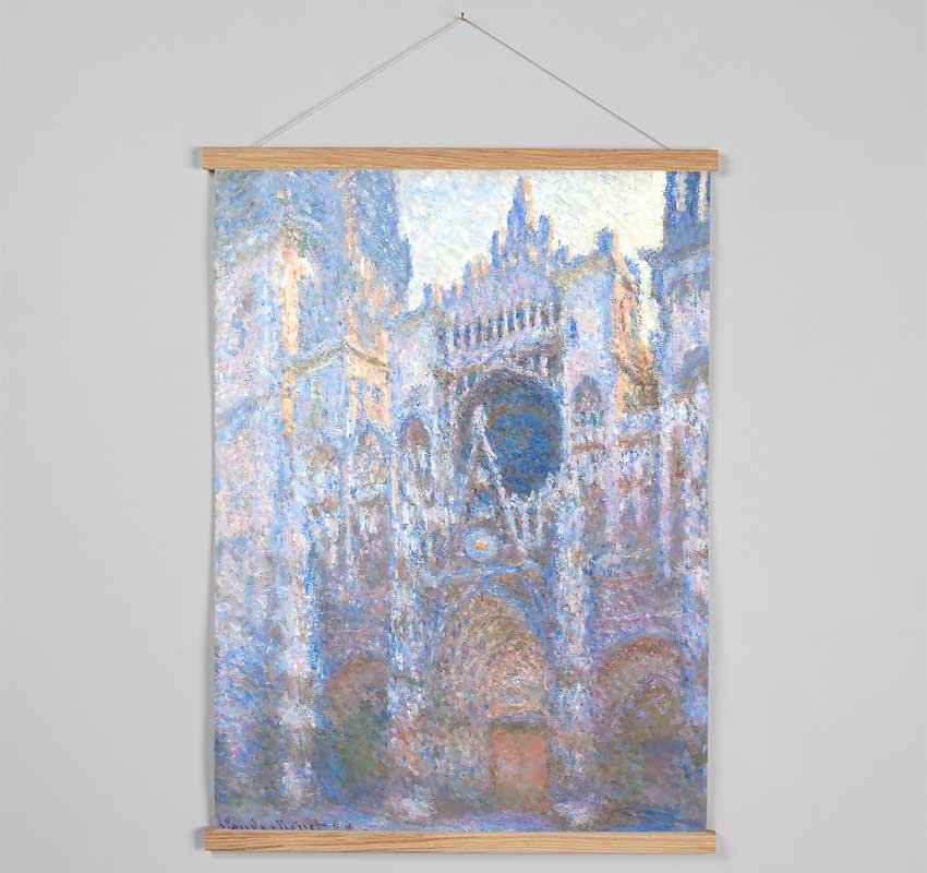 Monet Rouen Cathedral West Fac¸ade Hanging Poster - Wallart-Direct UK