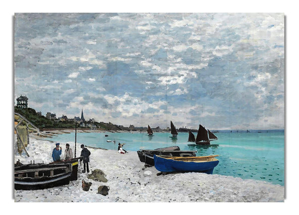 Monet The Beach At Sainte Adresse