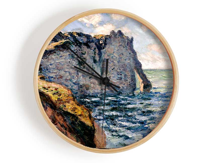 Monet The Cliff Of Aval At Etretat Clock - Wallart-Direct UK