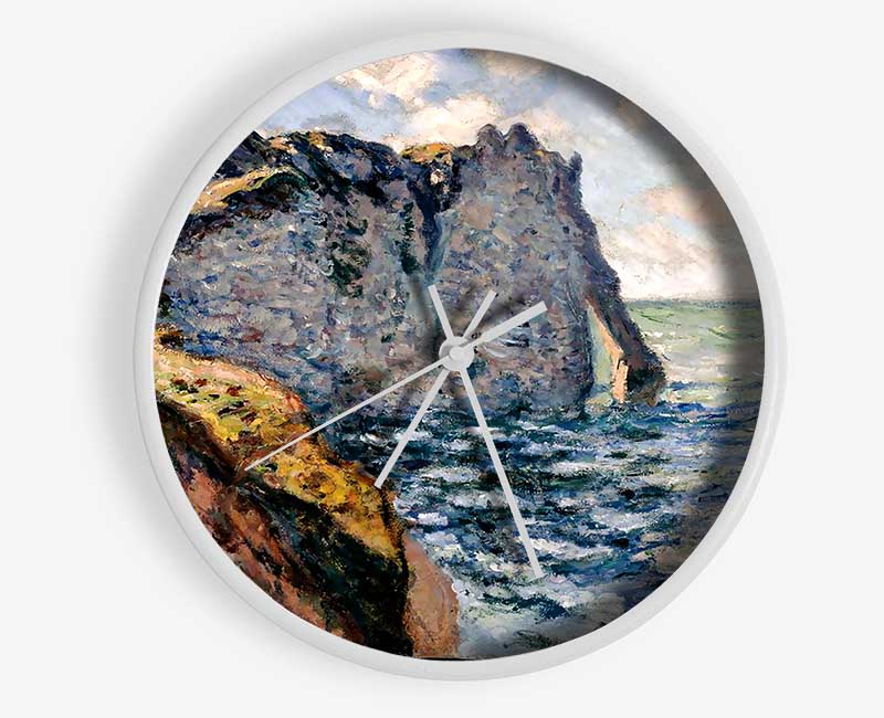 Monet The Cliff Of Aval At Etretat Clock - Wallart-Direct UK