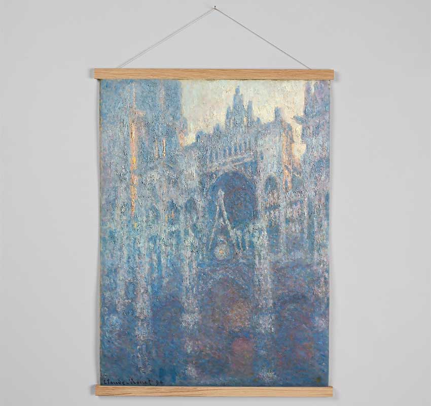 Monet The Portal Of Rouen Cathedral In Morning Light Hanging Poster - Wallart-Direct UK