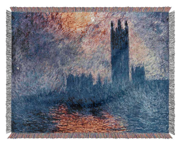 Monet The Thames Woven Blanket