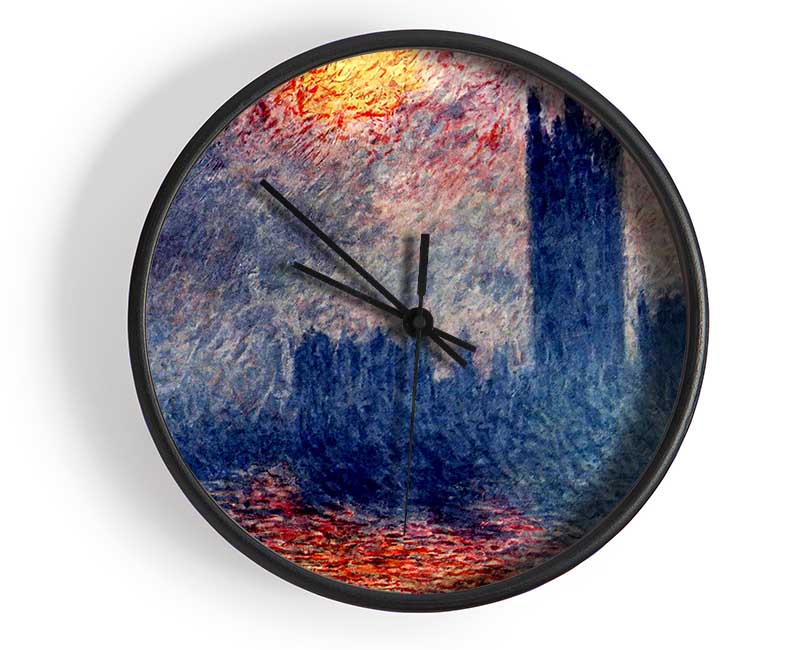 Monet The Thames Clock - Wallart-Direct UK