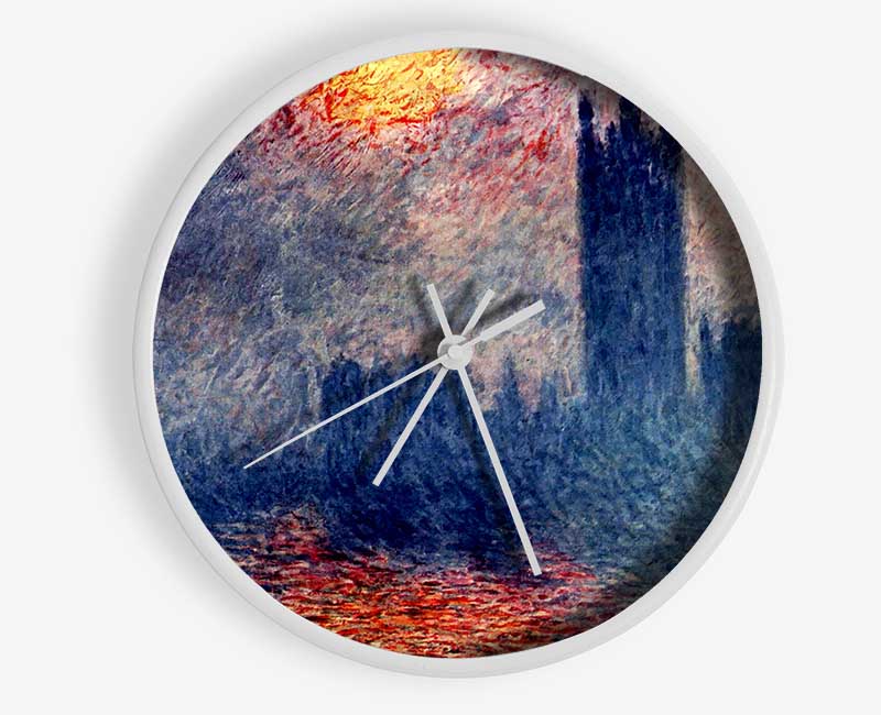 Monet The Thames Clock - Wallart-Direct UK