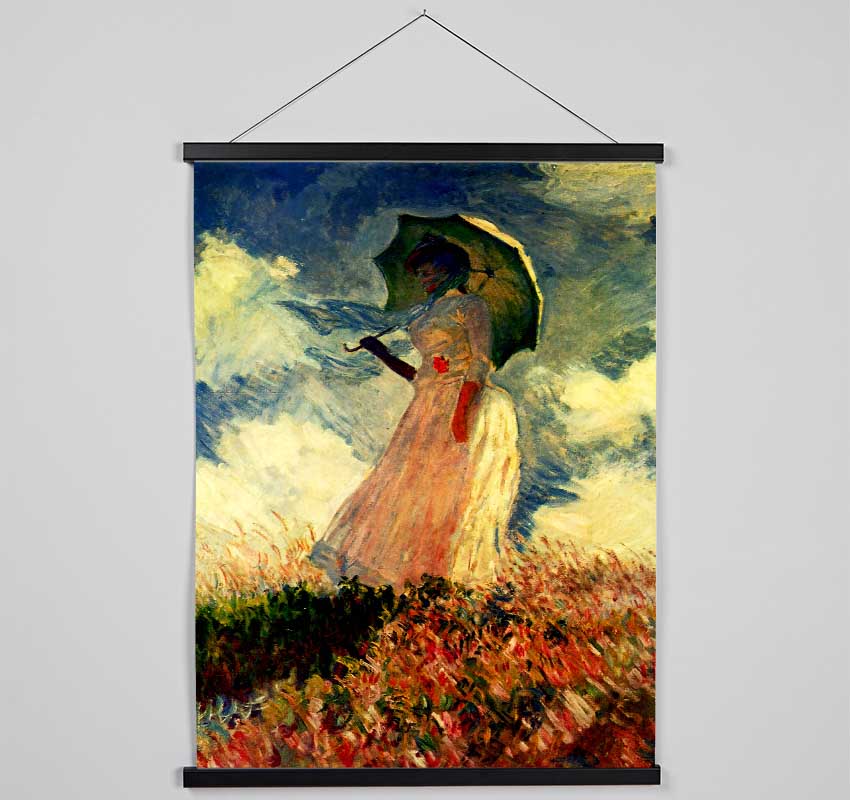 Monet Woman With Parasol Hanging Poster - Wallart-Direct UK