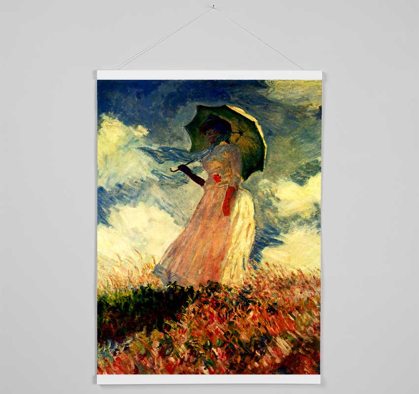 Monet Woman With Parasol Hanging Poster - Wallart-Direct UK