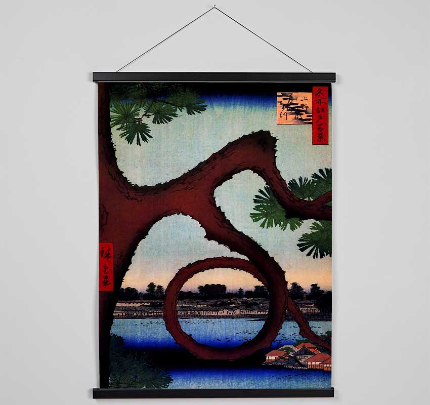 Hiroshige Moon Pine Hanging Poster - Wallart-Direct UK