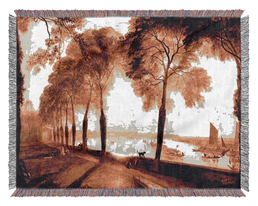 Joseph Mallord Turner Mortlake Terrace Woven Blanket