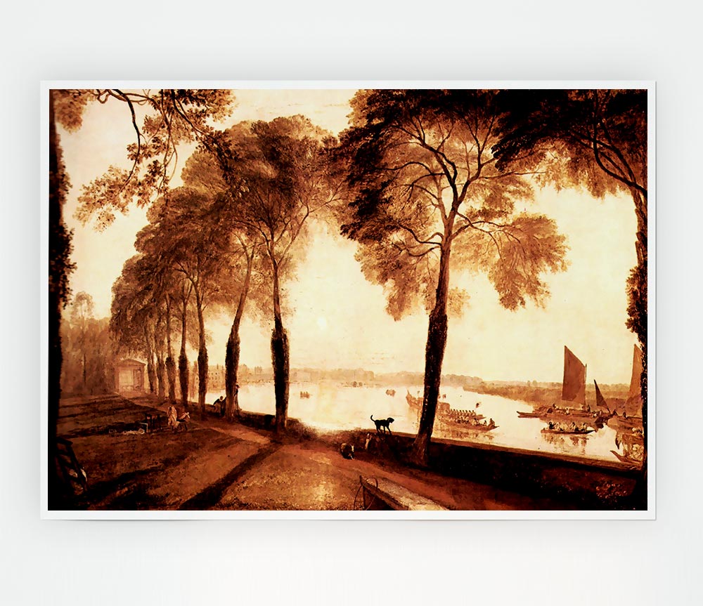 Joseph Mallord Turner Mortlake Terrace Print Poster Wall Art