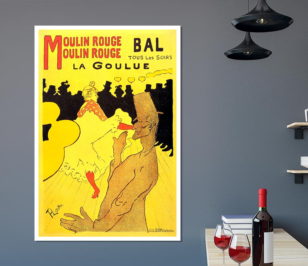 Toulouse Lautrec Moulin Rouge La Goulue Print Poster Wall Art