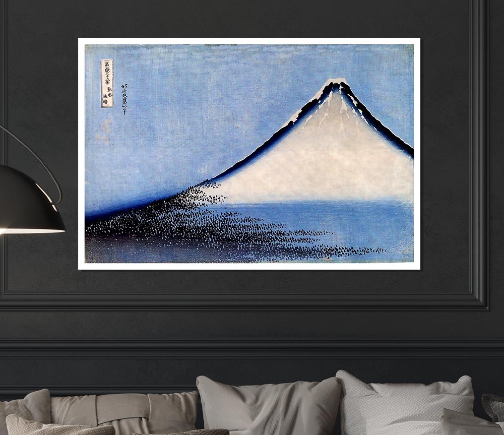 Hokusai Mount Fuji 2 Print Poster Wall Art