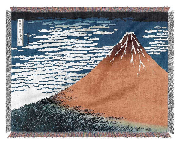 Hokusai Mount Fuji Woven Blanket