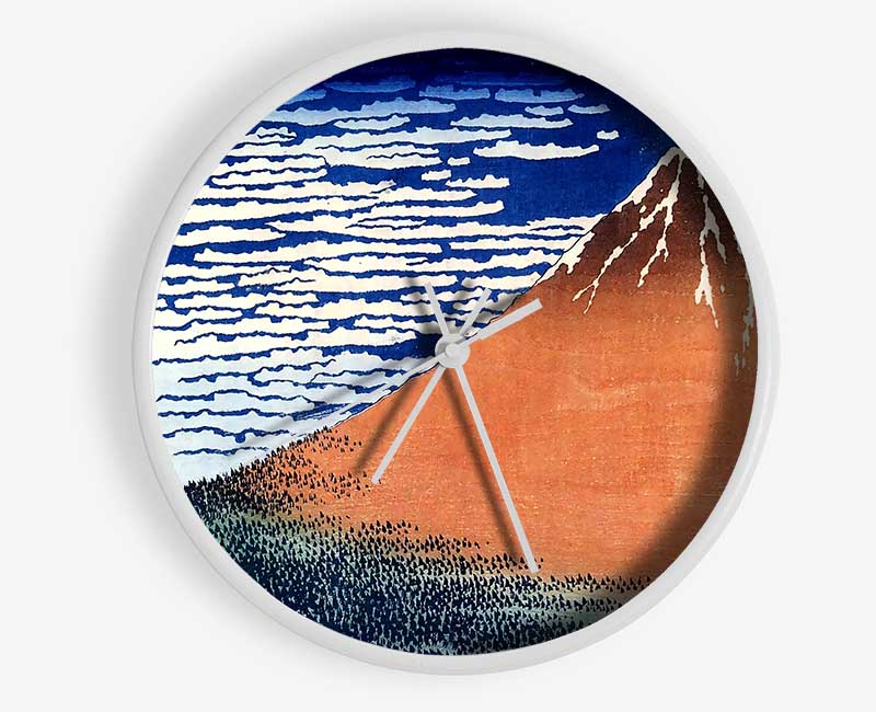 Hokusai Mount Fuji Clock - Wallart-Direct UK