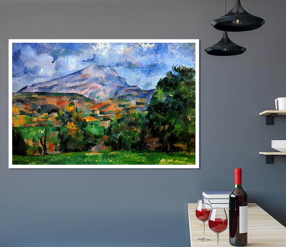 Cezanne Mount St Victoire Print Poster Wall Art