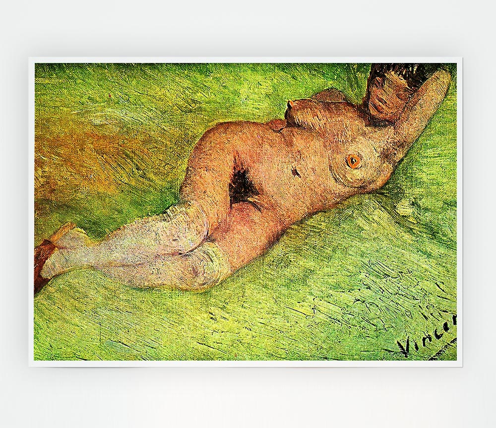 Van Gogh Nacked Woman Print Poster Wall Art