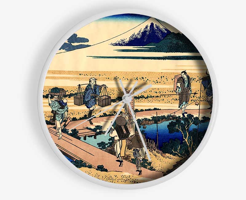 Hokusai Nakahara In The Sagami Province Clock - Wallart-Direct UK