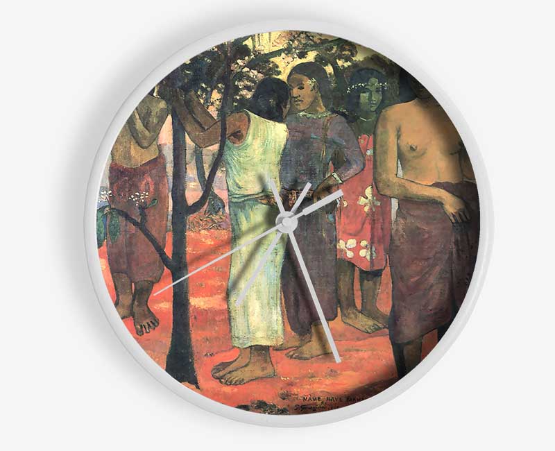 Gauguin Nava Nava Mehana Clock - Wallart-Direct UK