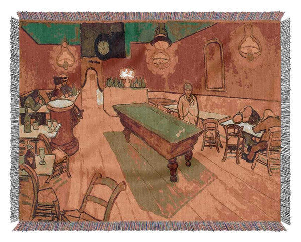 Van Gogh Night Cafe 2 Woven Blanket