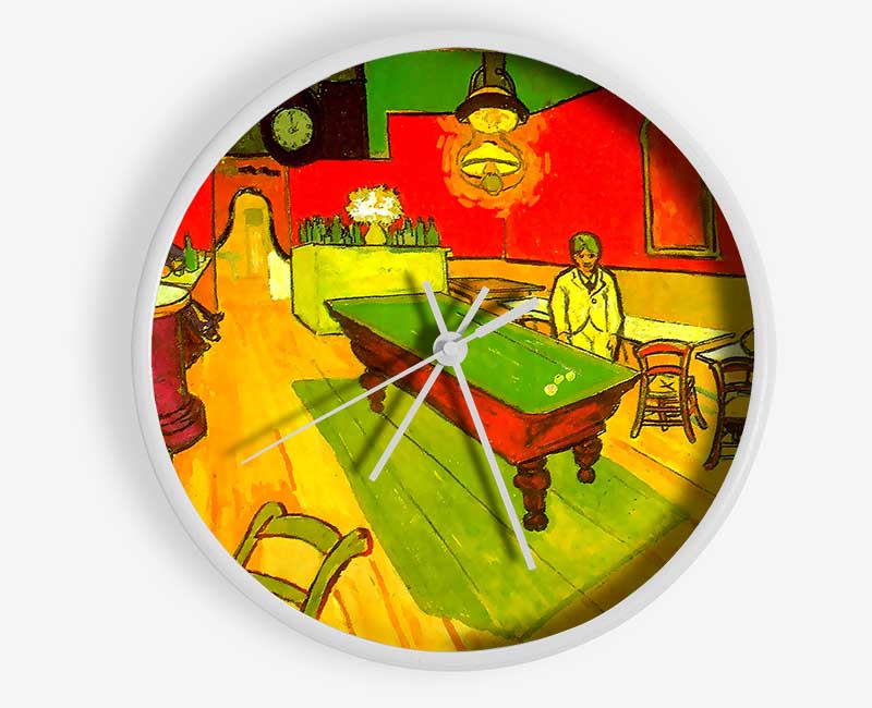 Van Gogh Night Cafe 2 Clock - Wallart-Direct UK