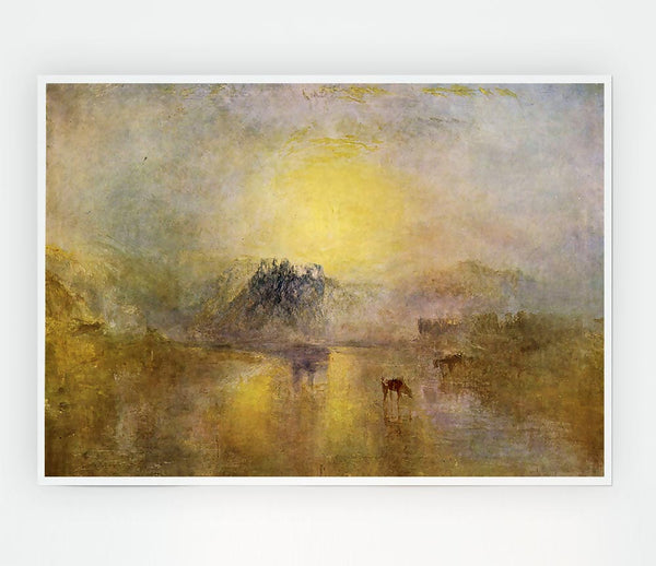 Joseph Mallord Turner Norham Castle Print Poster Wall Art