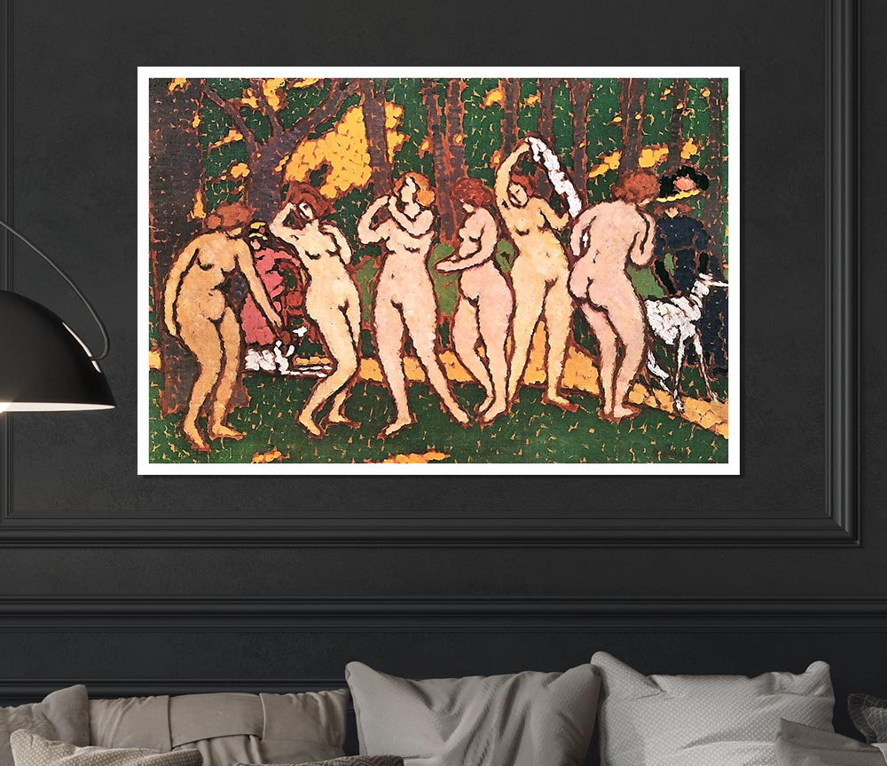 Joseph Rippl Ronai Nudes In The Park Print Poster Wall Art