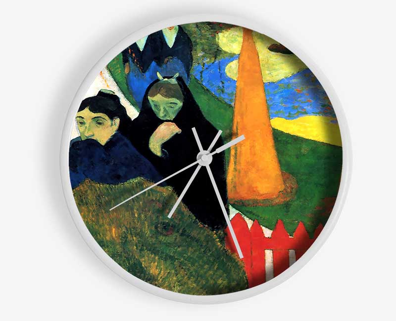 Gauguin Old Maids In A Winter Garden Arles Clock - Wallart-Direct UK